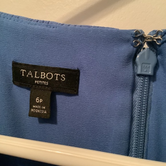 Talbots petites blue lined dress  NWT - Picture 4 of 4